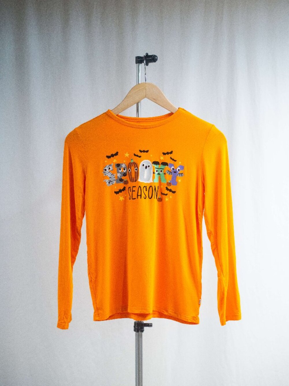 Little Sleepies Spooky Season Halloween Long Sleeve Bamboo Tee Shirt
